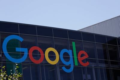 FILE - This Tuesday, July 19, 2016, file photo shows the Google logo at the company's headquarters in Mountain View, Calif. Alphabet Inc., the parent company of Google, reports earnings on Monday, July 24, 2017. (AP Photo/Marcio Jose Sanchez, File)