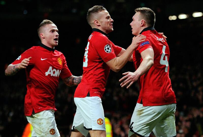 Tom Cleverley, centre, had a respectable career at Old Trafford. AFP