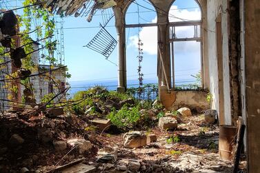 A crumbling house in the town of Bikfaya. Courtesy Yasmine Shuhaiber