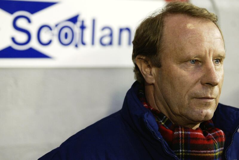 17 Apr 2002:  Portrait of Scotland coach Berti Vogts during the International Friendly match between Scotland and Nigeria played at the Pittodrie Stadium, in Aberdeen, Scotland. Nigeria won the match 2-1. DIGITAL IMAGE. \ Mandatory credit: Laurence Griffiths/Getty Images
