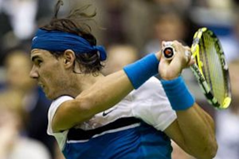 Rafael Nadal was made to battle by Italy's Simone Bolelli in Rotterdam.