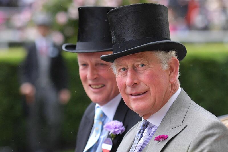 Britain's Prince Charles, the Prince of Wales, arrives by carriage on Day 2 of the Royal Ascot horse racing meet, in Ascot, west of London. AFP