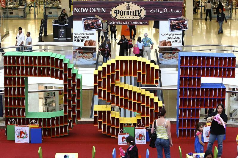 This year 350 retailers are taking part in the Dubai Shopping Festival, up from 300 last year. Pawan Singh / The National