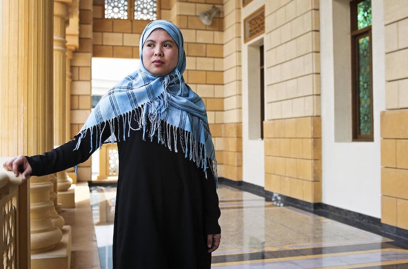Therly Mainit has taken the name Alyssa. "For years I've been seeking some kind of inner peace and I found that in Islam," she says. Lee Hoagland/The National