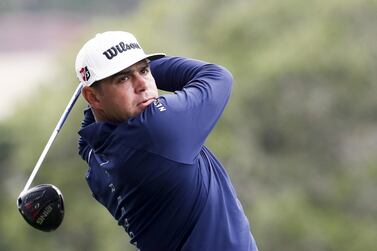 Gary Woodland of the US hits his tee shot on the second hole during the first round of the 119th US Open Championship at the Pebble Beach Golf Links in Pebble Beach, California. EPA
