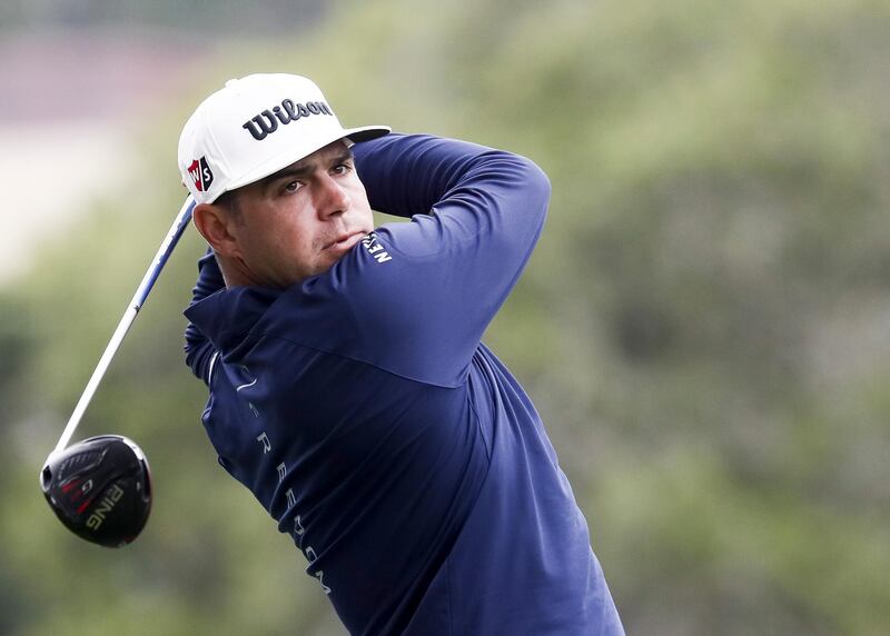 epa07645777 Gary Woodland of the US hits his tee shot on the second hole during the first round of the 119th US Open Championship at the Pebble Beach Golf Links in Pebble Beach, California, USA, 13 June 2019. The tournament will be played from 13 June to 16 June.  EPA/ETIENNE LAURENT