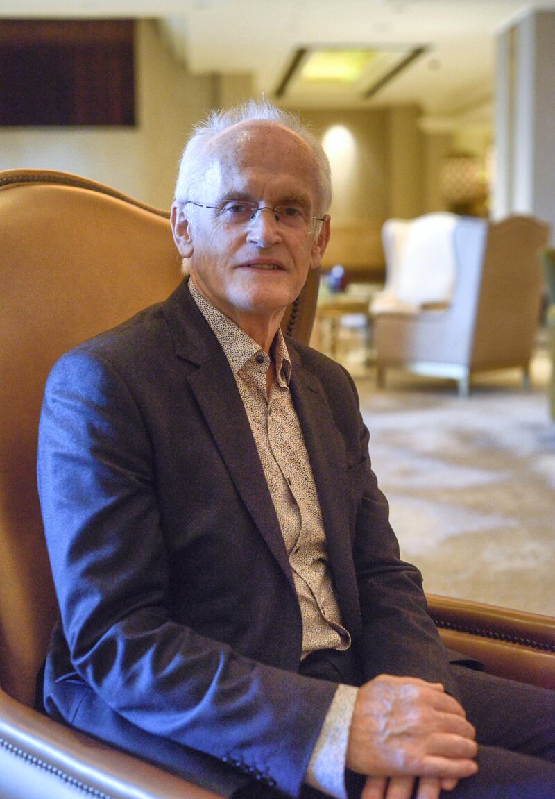 Abu Dhabi, United Arab Emirates - Professor Sir John Strang, head of the Addictions Department at King's College London, was a speaker at the ISAM annual conference on Sunday October 29, 2017 at the Emirates Palace to address the issue on addiction. (Khushnum Bhandari/ The National)