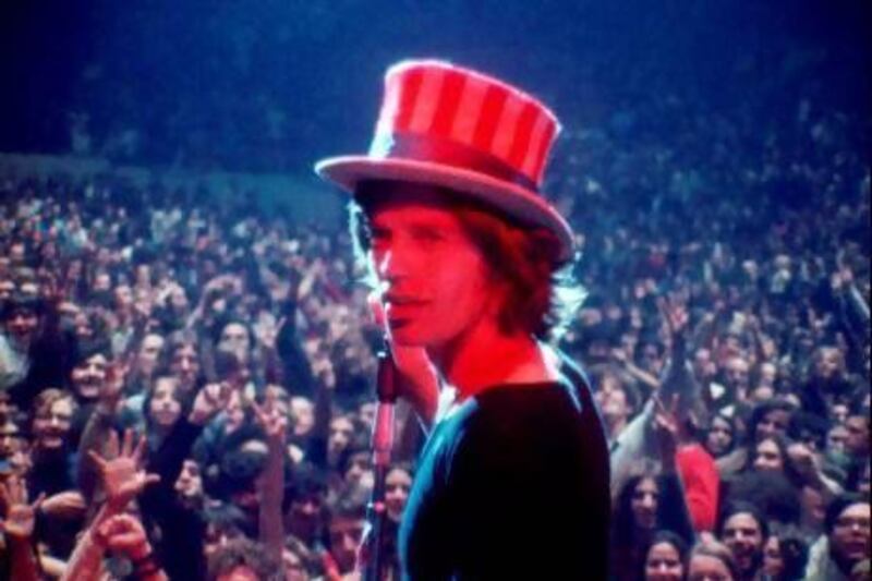 Mick Jagger in Gimme Shelter. Courtesy Maysles Films