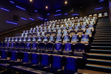 Taken at a Vox Cinemas multiplex in Dubai in late May: In a theatre that normally seats about 110 people, visitors have only 32 seats from which to choose