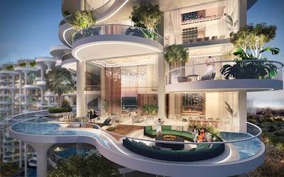 Damac Cavalli Couture on Dubai Canal will have duplex sky villas and duplex penthouses. Photo: Damac