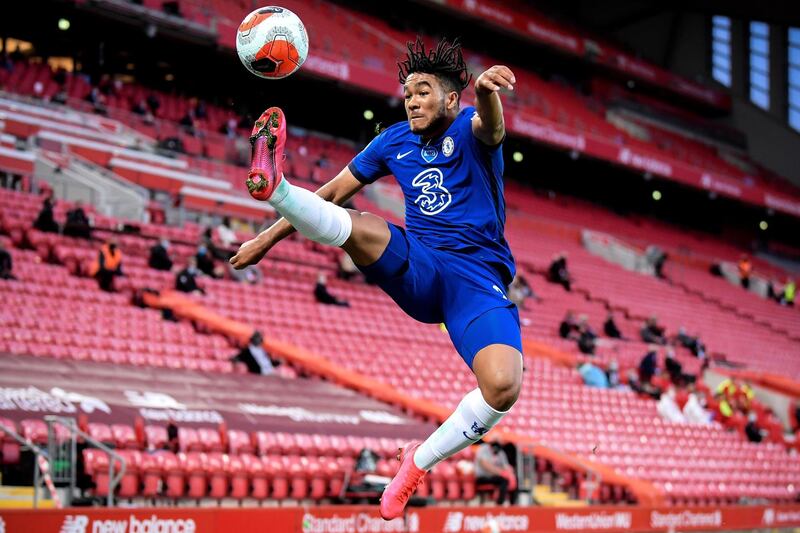 Reece James - 7: Showed Alexander-Arnold isn't the only English right-back who can deliver quality balls into the box. EPA