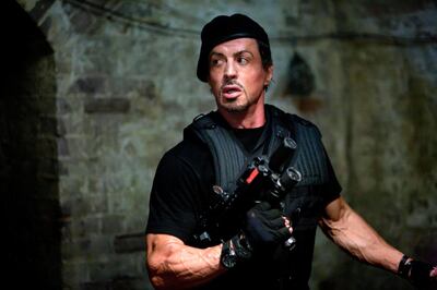 Sylvestre Stallone in The Expendables. Courtesy Lionsgate 