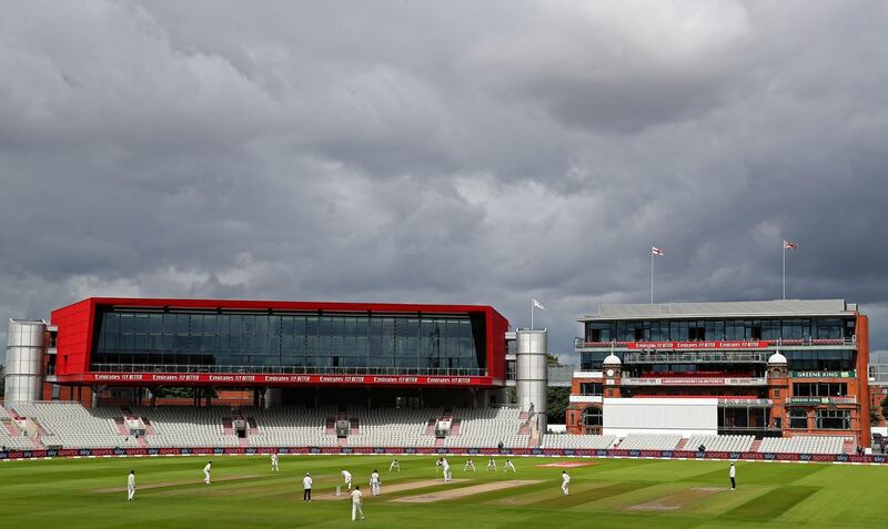 A general view as England's Stuart Broad bowling to West Indies batsman Rahkeem Cornwall. PA
