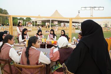 Her Highness Sheikha Jawaher Al Qasimi, pictured during an event for Sharjah Girl Guides, is calling for an end to child labour. 