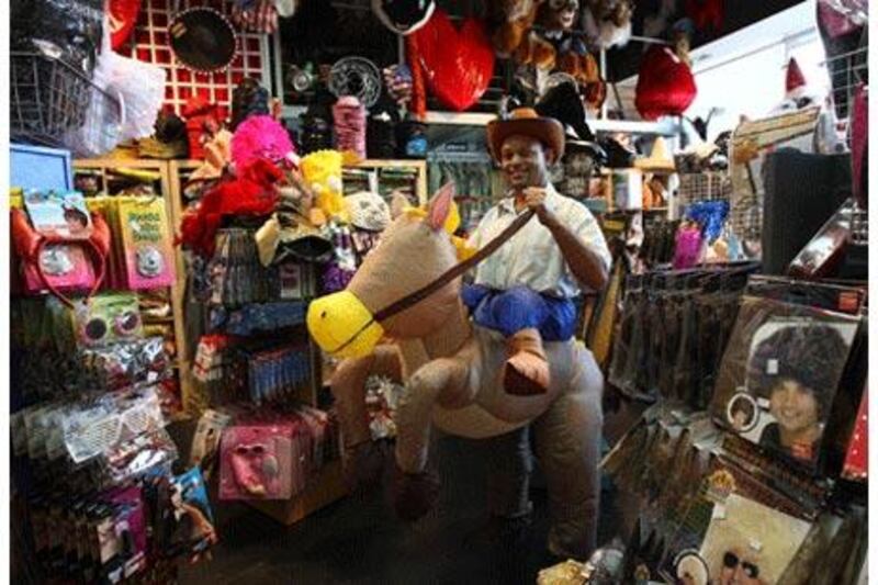 Babul Tarek Hossain, at Mr Ben's Costume Closet in Dubai, can still help fans find a last-minute costume.
