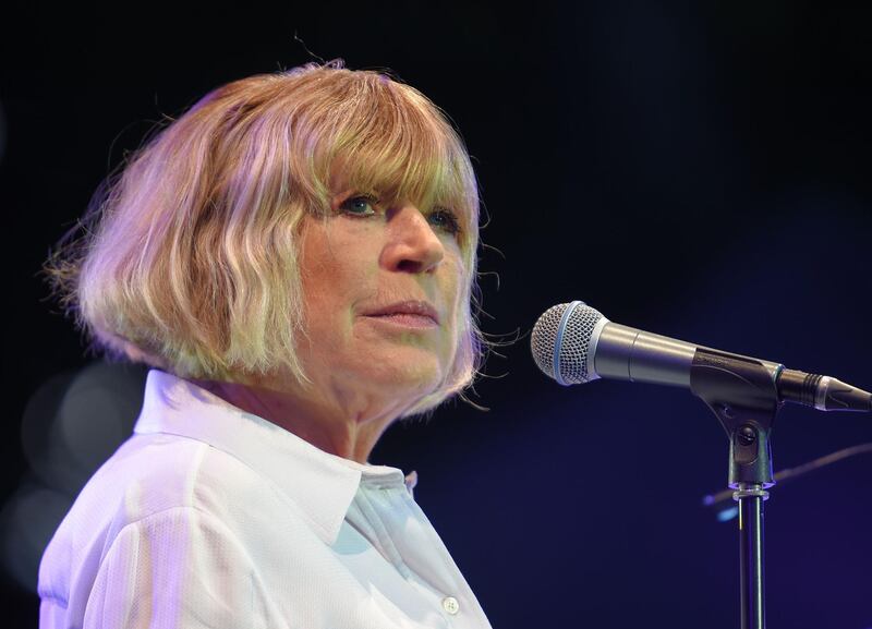 (FILES) In this file photo English singer Marianne Faithfull performs on stage during the 23rd edition of the Cognac Blues Passion festival on July 08, 2016 in Cognac.  The British singer and actress Marianne Faithfull has been infected with the corona virus. The 73-year-old is being treated in a London hospital for the lung disease Covid-19, wrote the music industry trade service Republic Media on Saturday, citing Faithfull's manager François Ravard on Twitter. Her condition is stable and she is responding to treatment. / AFP / GUILLAUME SOUVANT
