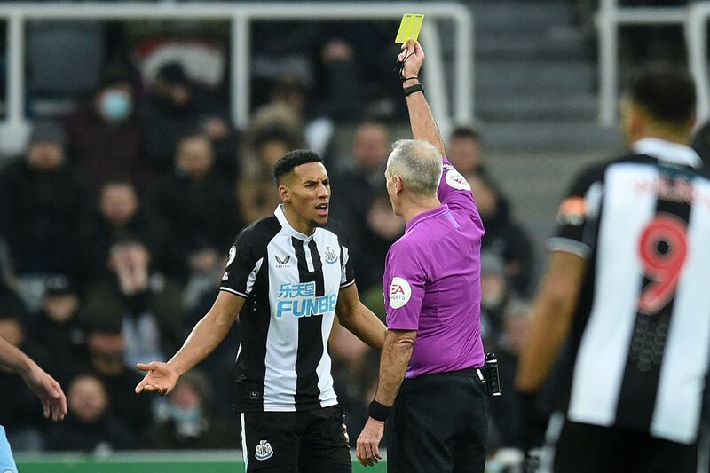Isaac Hayden - 6: Deserved booking minutes for foul on De Bruyne and now suspended for next game. Left on backside by Cancelo ahead of second goal. Headed corner wide when should have done better in eventful first half for midfielder. AFP