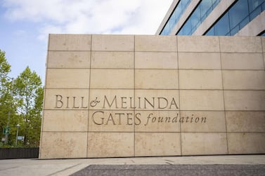 The exterior of the Bill and Melinda Gates Foundation. Getty Images/AFP