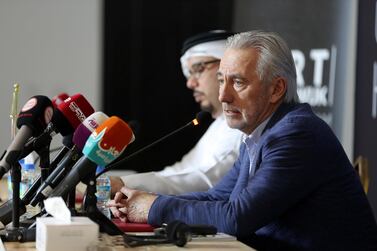 Bert van Marwijk has much to think about as he takes over a UAE national team. Pawan Singh / The National