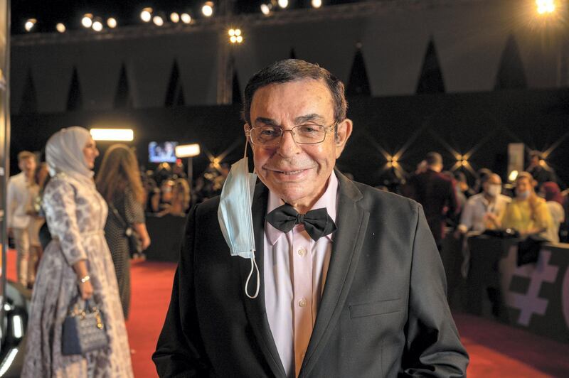 Egyptian actor Samir Sabri arrives to the opening ceremony of 4th edition of El Gouna Film Festival, in El Gouna, Egypt on October 23, 2020.