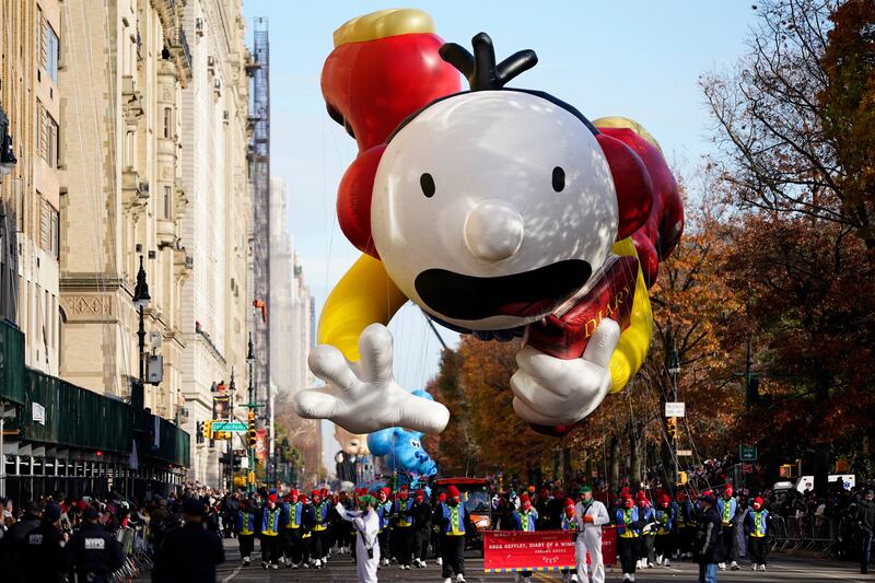 The 'Diary of a Wimpy Kid' balloon. AP