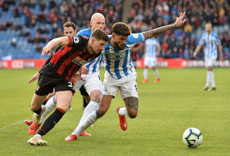 Centre-back: Chris Mepham (Bournemouth) – The January signing, pictured left, came in for particular praise from manager Eddie Howe after Bournemouth’s first clean sheet on the road since October. Reuters