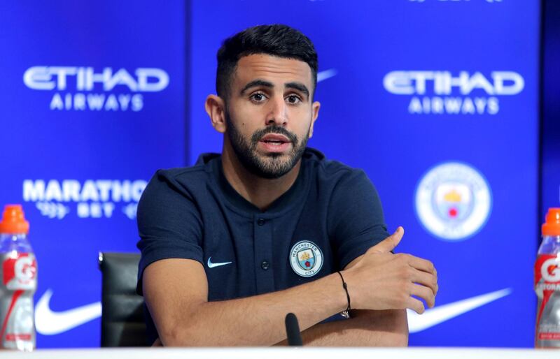 Riyad Mahrez - joined Manchester City from Leicester City. AP Photo