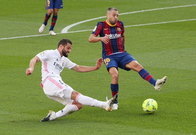 Jordi Alba - 7. A classic Alba run on the overlap saw him in oceans of space that allowed him to play a simple pass for Ansu Fati to slot home the equaliser. Replaced by Martin Braithwaite in the final few minutes. Reuters