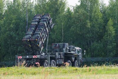 German Patriot air defence systems at Vilnius airport, ahead of this week's Nato summit in Lithuania. Reuters