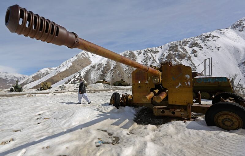 Abandoned Soviet artillery in Panjshir, left behind after the occupation from 1979 to 1989 and the subsequent fallout. Reuters