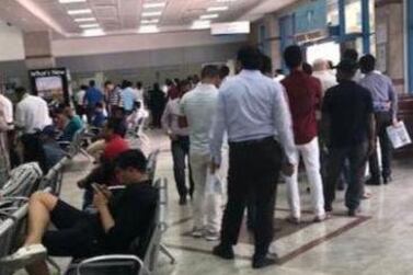 Sheikh Mohammed said he was sent this image of huge queues at an Emirates Post branch. Courtesy: Sheikh Mohammed's Twitter account