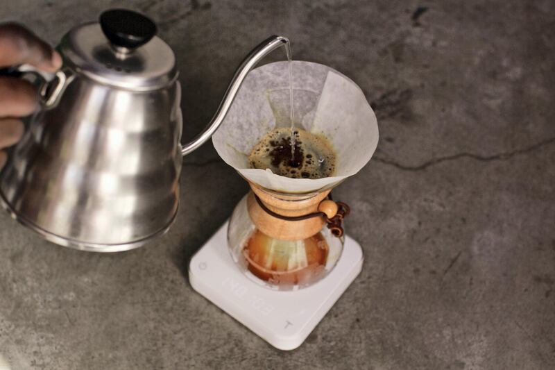 Share a video of your coffee-brewing technique on Instagram to be a part of the online competition. Courtesy of Mokha 1450