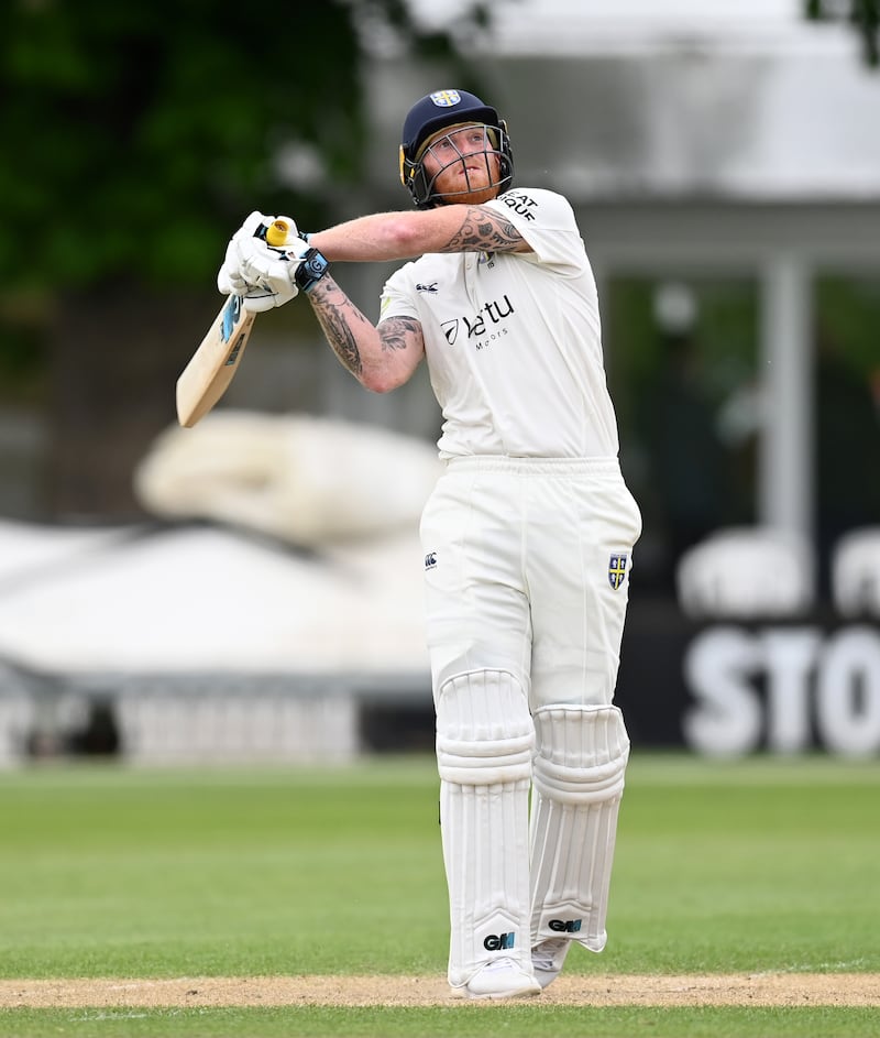 Ben Stokes of Durham hit 17 sixes in his century against Worcestershire. Getty