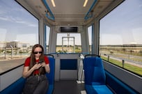 On board Sharjah's sky pods aiming to take UAE public transport to new heights