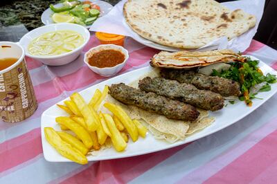 Shami kebabs at Kabul Afghanistan