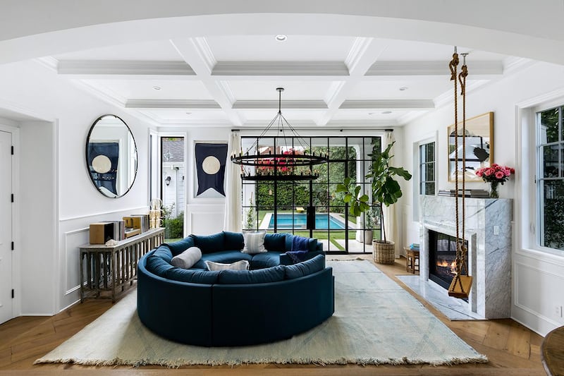 Open-plan living at Margot Robbie's $3.4 million home in Los Angeles. Courtesy Engel & Volkers
