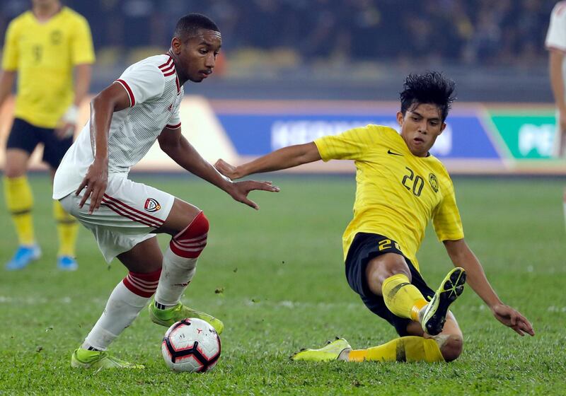 UAE ran out 2-1 winners against Malaysia on Tuesday. AP