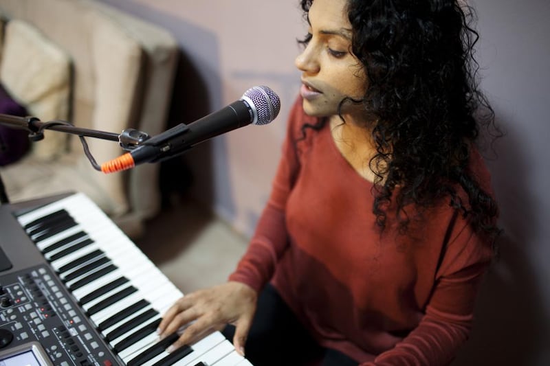 Indian singer Swapna Abraham, who lives in Dubai, will start a project in April 2017 to produce 1,000 songs in 1,000 as a lead up to Dubai Expo 2020. Anna Nielsen for The National