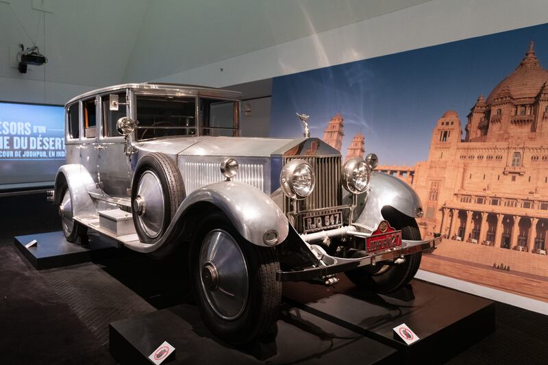 A Rolls-Royce Phantom which was custom made for Maharaja Umaid Singh, on display in the Royal Ontario Museum. Getty Images