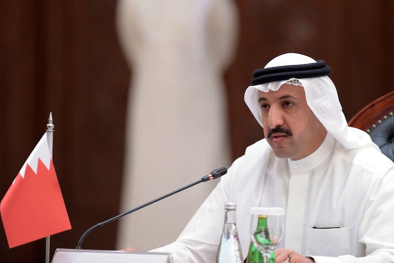 The head of the Bahraini delegation, Ambassador Sheikh Abdulla bin Ahmed Al Khalifa, welcomes delegates to the event. 