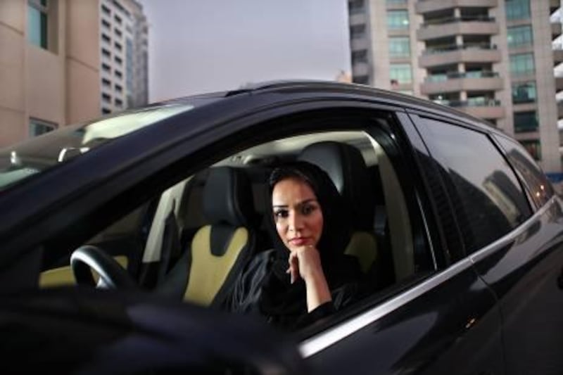 DUBAI, UNITED ARAB EMIRATES -  October 18, 2011 -  Portrait of Hanan Rebdi, a Saudi woman who lives and drives in Dubai. Photo is for yougov poll story and Saudi womens attitudes about driving.    ( DELORES JOHNSON / The National )