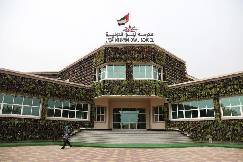 Liwa International School is opening the first private all-girls school in Al Ain for kindergarteners to Grade 10. The US-curriculum school will eventually have capacity for 1,000 pupils. Pawel Dwulit / The National