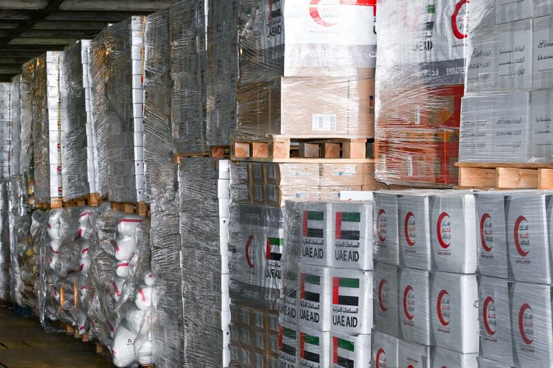 The UAE on Sunday sent a third ship carrying humanitarian supplies that left Fujairah for the Egyptian city of Al Arish. Wam