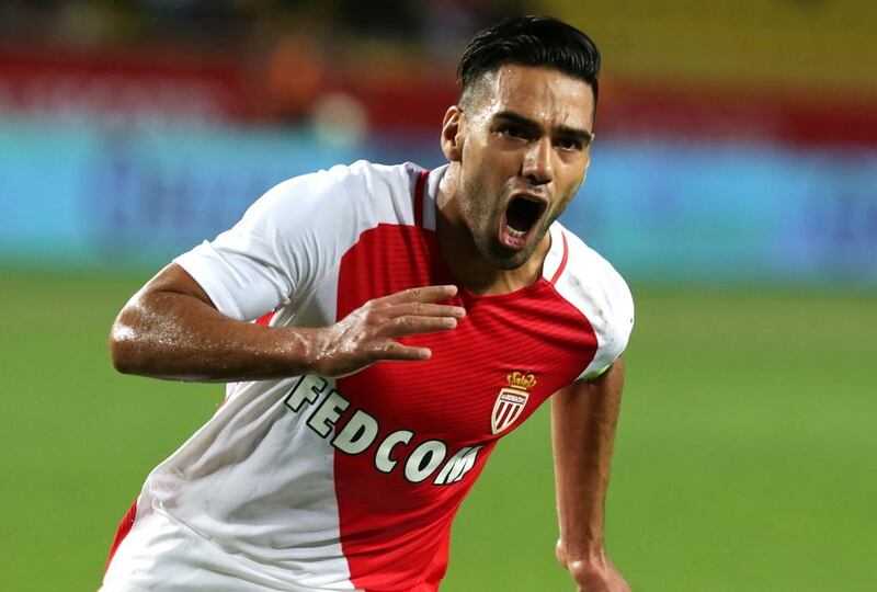 Radamel Falcao endured two forgettable seasons in the Premier League and is looking to get back on form with Monaco. Jean Christophe Magnenet / AFP