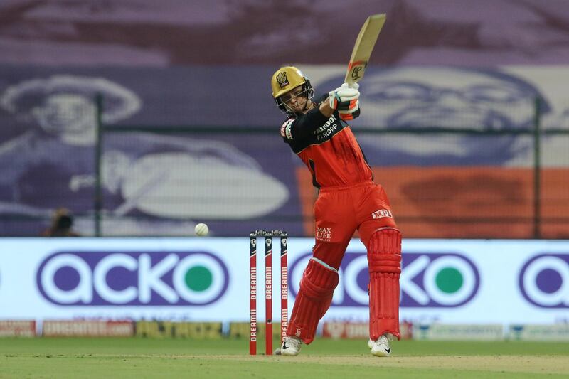 Joshua Philippe of Royal Challengers Bangalore plays a shot during match 55 of season 13 of the Dream 11 Indian Premier League (IPL) between the Delhi Capitals and the Royal Challengers Bangalore at the Sheikh Zayed Stadium, Abu Dhabi in the United Arab Emirates on the 2nd November 2020.  Photo by: Vipin Pawar  / Sportzpics for BCCI