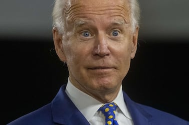 US presidential candidate Joe Biden is caught between his legacy serving in the Obama administration and the demands of voters in the Trump era. AFP