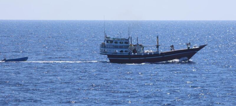 India's navy says it 'swiftly responded' to a distress call and freed an Iranian fishing vessel hijacked by pirates. Photo: Indian Navy