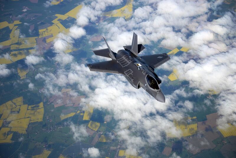 The Pentagon said it was sending fifth generation fighter jets to support the UAE against the Houthis. Fifth generation is the term used to describe the F-35 Lightning II (pictured here) and the F-22 Raptor. It was not said which jet would be sent. US Air Force / AFP