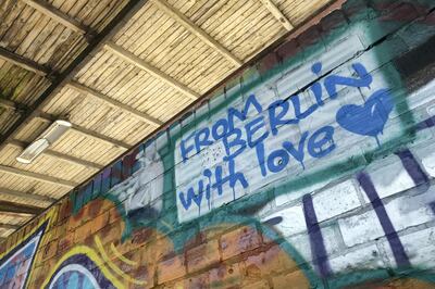 BERLIN, GERMANY - JUNE 28: Graffiti covers the abandoned, former Wernerwerk commuter train station in Siemensstadt on June 28, 2019 in Berlin, Germany. The Wernerwerk station once operated as part of a commuter line bringing in workers to the vast Siemensstadt manufacturing complex in the 1930s and that was finally abandoned in the 1980s. German state rail carrier Deutsche Bahn and the city of Berlin have signed an agreement to restore a four-station section of the line that will connect a new Siemens digital campus to Berlin's commuter rail network.  (Photo by Sean Gallup/Getty Images)