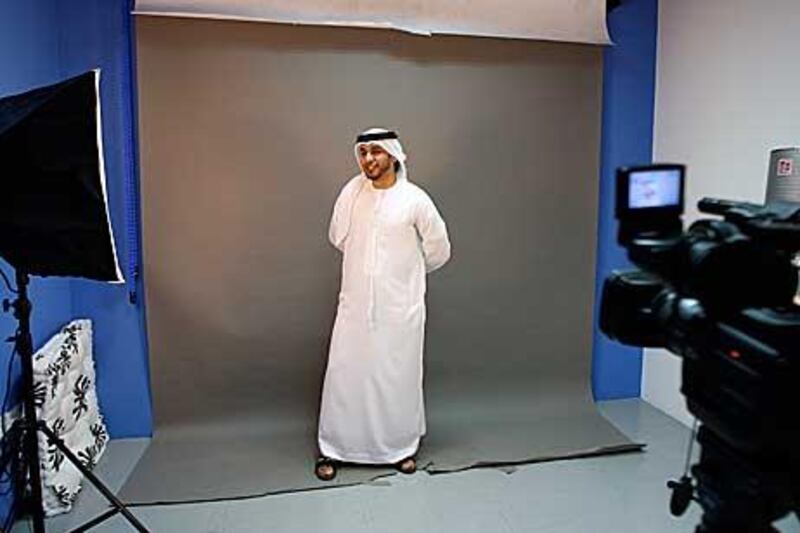 Faisal Saleh attends casting for the film The Jinn at Take One Dubai in Studio City.
